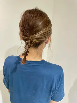 ミディアム カラー ヘアアレンジ 髪質改善カラー/ボブ 🌻Mutsumiのヘアスタイル
