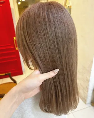 ミディアム カラー ヘアアレンジ マツエク・マツパ アイブロウ 透明感カラー🫧ヘア セット🫧松本菜月の眉毛・アイブロウイメージ