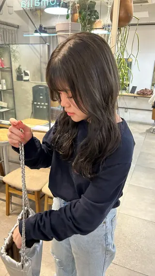 ロング カラー じゅわっと暖色カラー 🍊Moemiのヘアスタイル