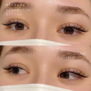 マツエク・マツパ アイブロウ MIRANDA beautyのマツエク・マツパデザイン