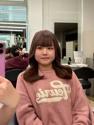 カラー 透明感ベージュ🤎 ナチュラルレイヤーのヘアスタイル