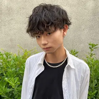 パーマ メンズ men's特化 値段以上の仕上がりにのヘアスタイル