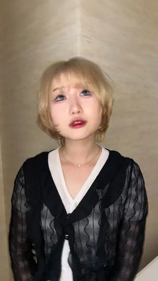 ショート カラー 柔らかい艶暖色 レイヤー🫧姫汝のヘアスタイル