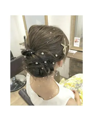 ヘアアレンジ ロング RU RIのヘアスタイル