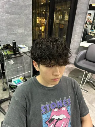 ショート パーマ メンズ men's salonAno所属・メンズサロンAno. YUKIのヘアスタイル