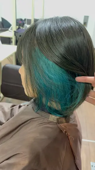ミディアム カラー 限界オタク美容師 💜Natsuki☁のヘアスタイル