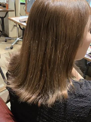 セミロング 韓国好き🇰🇷 美容師MIKUのヘアスタイル