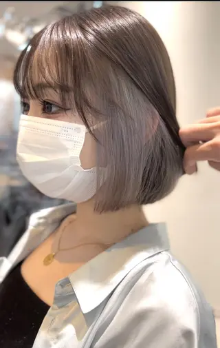 ミディアム カラー ヘアアレンジ 🌈インナーカラー ‘ショウマ’🌈のヘアスタイル