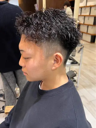 パーマ メンズ Ore🫧タナカマヤ /柔らかい質感カラーのヘアスタイル