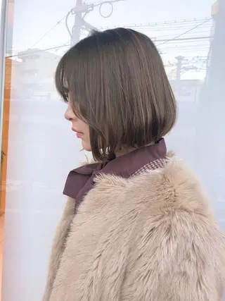 ミディアム カラー ウルフカット ハッシュカット/七海のヘアスタイル