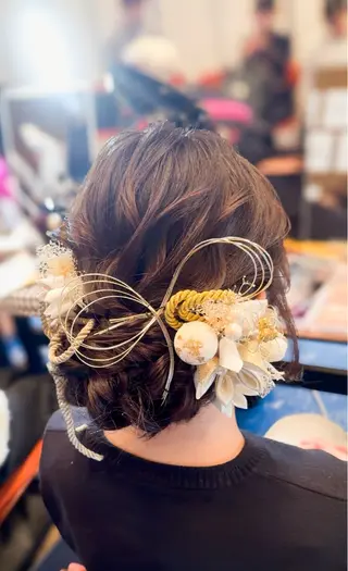 ロング ヘアアレンジ ヘアアレンジ/ カラー/hazukiのヘアスタイル