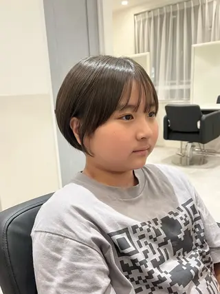 ショート 堤　葵生/透明感カラ ー/髪質改善縮毛矯正のヘアスタイル