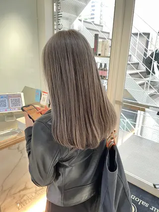 ロング カラー ヘアアレンジ 艶髪✨寒色カラー✨ 翁長孝輔のヘアスタイル