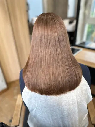 セミロング カラー DAIKIベージュ 🍂レイヤーカットのヘアスタイル