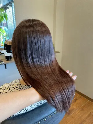 ロング カラー 鵜飼 真伍のヘアスタイル