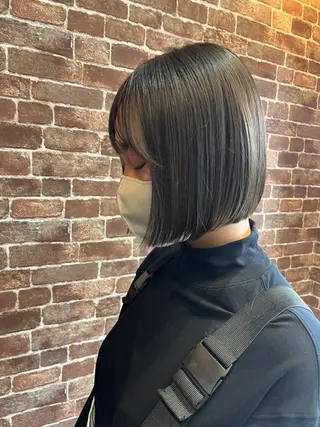 ショート カラー パーマ ヘアアレンジ メンズ キッズ ネイル マツエク・マツパ アイブロウ 久木原 ゆりのヘアスタイル