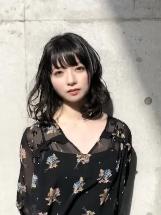 セミロング Bonheur銀座 michiko艶髪のヘアスタイル
