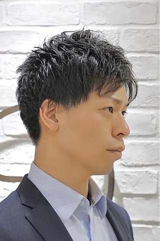 ショート パーマ メンズ LAVIE barberのヘアスタイル