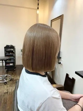 ミディアム Lamana所属・透明感カラー/ 加瀬たまものヘアスタイル