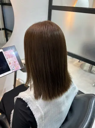 ミディアム カラー きはね 💚のヘアスタイル