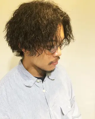 パーマ ヘアアレンジ メンズ メンズ特化✂️栗原 侑也のヘアスタイル