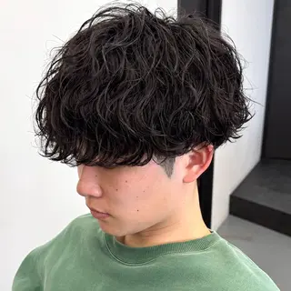 ショート パーマ メンズ メンズパーマの人 KAZUのヘアスタイル