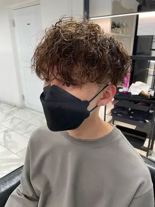 パーマ メンズ 大阪美容師 井上智博のヘアスタイル