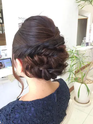 ロング ヘアアレンジ いけだ ゆうのヘアスタイル