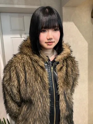 ミディアム 透明感モテスタイル 💞SHIORI💞のヘアスタイル