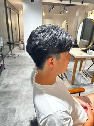 パーマ メンズ 池田 玖留美のヘアスタイル