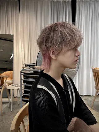 カラー メンズ 高島 悠吾のヘアスタイル