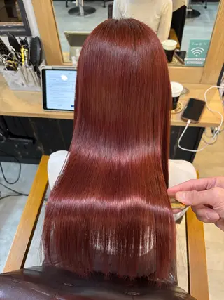 ロング 美髪矯正 🌈髪質改善 山下のヘアスタイル