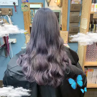 ロング ❤️‍🔥シールエク ＋カラー京❤️‍🔥のヘアスタイル