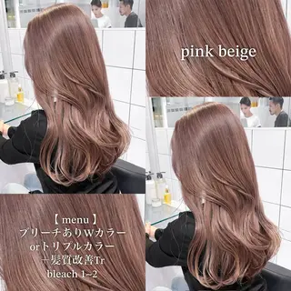 カラー 🩶透明感ブリーチ カラー🩶 maoのヘアスタイル