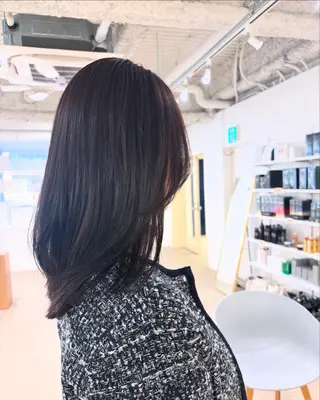 セミロング カラー 似合わせ美髪ヘア✨ 天王寺．阿倍野🌈のヘアスタイル