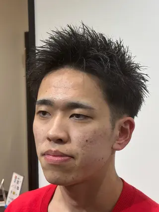 ショート メンズ 【店長】メンズ職人 短髪　ハイトーン🔥のヘアスタイル