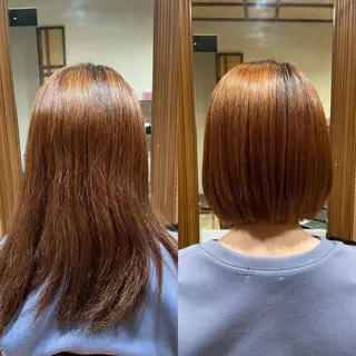 ミディアム イルミナカラー/レイ ヤーカット/三好春奈のヘアスタイル