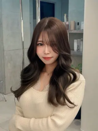 ロング カラー Celan 表参道所属・ゆうさ │ 美髪矯正 ボブ ショートのヘアスタイル