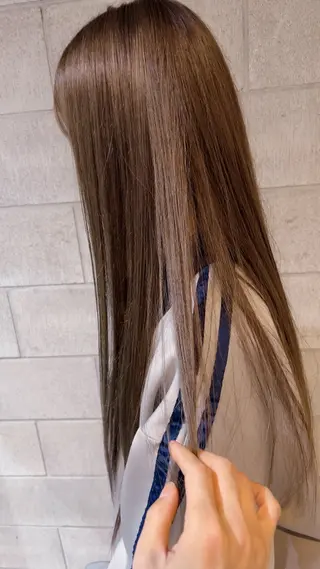 セミロング 安藤 伸一のヘアスタイル