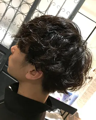 ミディアム カラー 【大人髪】men's パーマ/潤艶髪のヘアスタイル