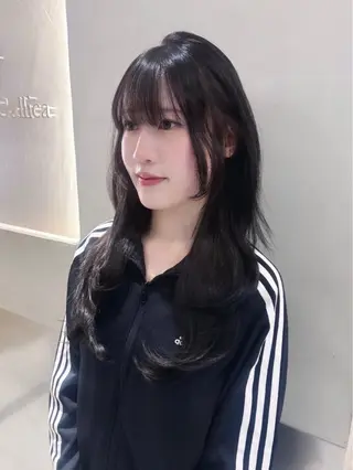 ロング カラー ワンホン/韓国ヘア 🤍amiのヘアスタイル