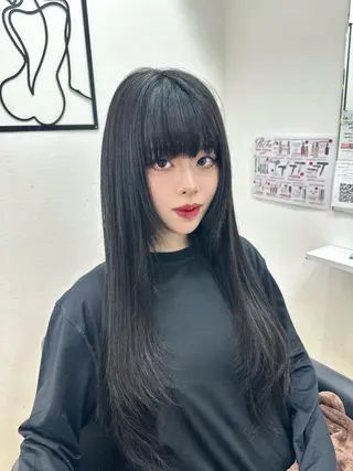 ロング ハイトーン/エクステ 韓国風/y2kカイラのヘアスタイル