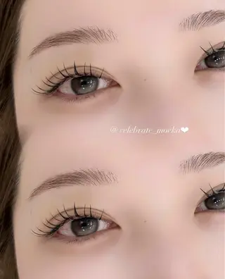 マツエク・マツパ CELEBRATE Moekaのマツエク・マツパデザイン