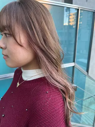 ロング カラー 久木原 ゆりのヘアスタイル