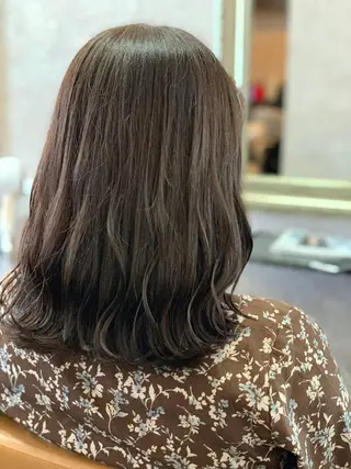 ミディアム メンズスタイル バレイヤージュ　齋藤のヘアスタイル