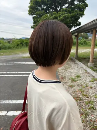 ショート カラー ルプラボウ すぎやまみほのヘアスタイル