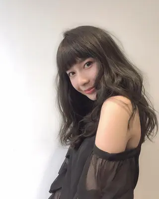 セミロング カラー パーマ 🌈ウルトワ水素 髪質改善naru🌈のヘアスタイル