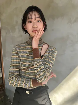 ショート パーマ 山田 裕介のヘアスタイル