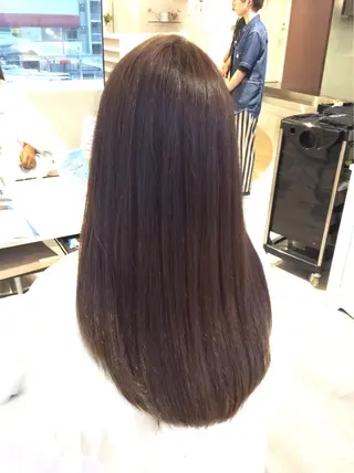 ロング カラー 金子 富士のヘアスタイル