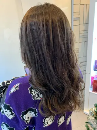 セミロング カラー 美髪形成！色素改善！ 秋田　和輝のヘアスタイル